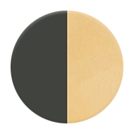 Unlacquered Brass with Black Nickel