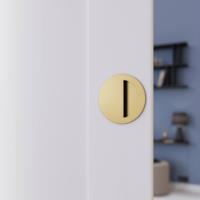 C1845 Round Half Flush Pull