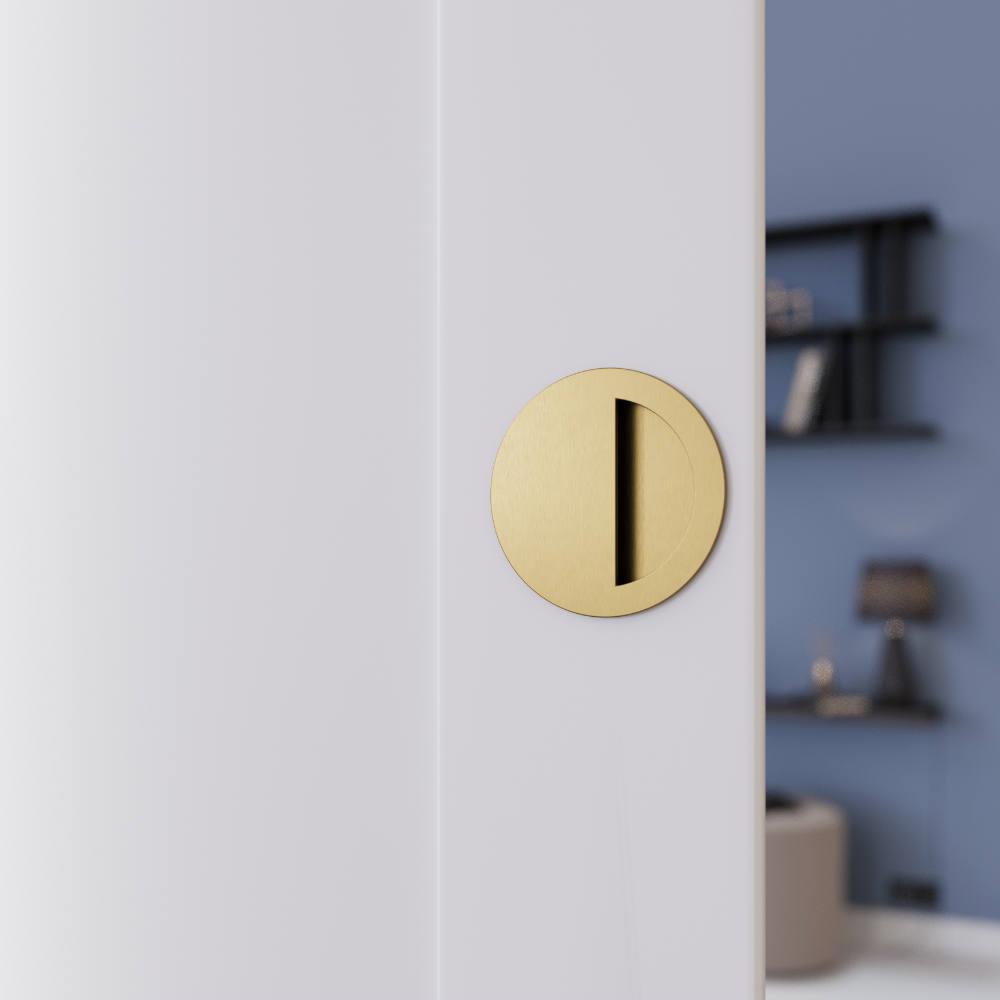 C1845 Round Half Flush Pull