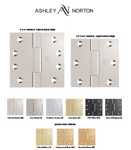 Square Barrel Hinges